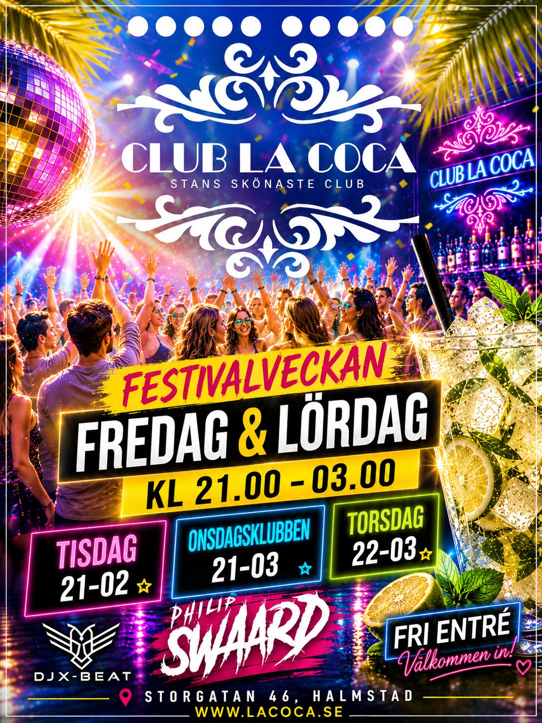 Club La Coca Festivalveckan, fredag och lördag